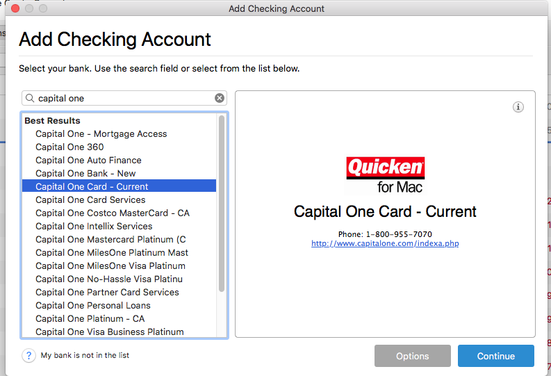 quicken for mac cannot reauthorize account